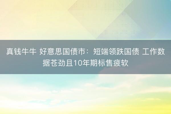 真钱牛牛 好意思国债市：短端领跌国债 工作数据苍劲且10年期标售疲软