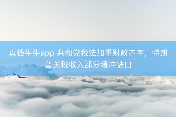 真钱牛牛app 共和党税法加重财政赤字，特朗普关税收入部分缓冲缺口