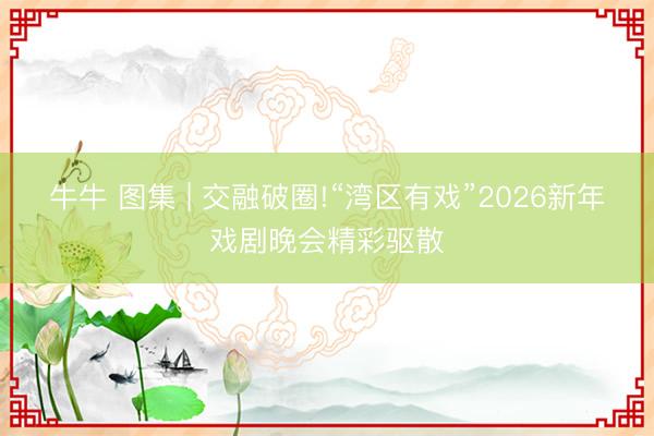 牛牛 图集 | 交融破圈!“湾区有戏”2026新年戏剧晚会精彩驱散