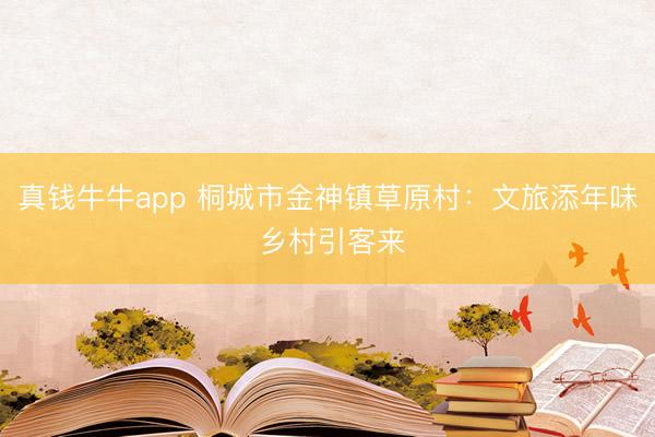 真钱牛牛app 桐城市金神镇草原村：文旅添年味 乡村引客来