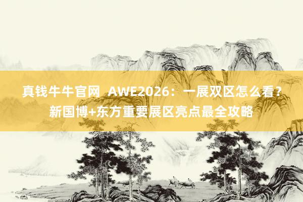 真钱牛牛官网  AWE2026：一展双区怎么看？新国博+东方重要展区亮点最全攻略