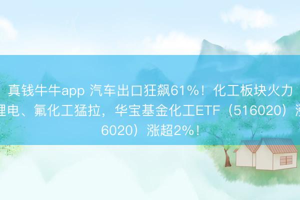 真钱牛牛app 汽车出口狂飙61%！化工板块火力全开，锂电、氟化工猛拉，华宝基金化工ETF（516020）涨超2%！