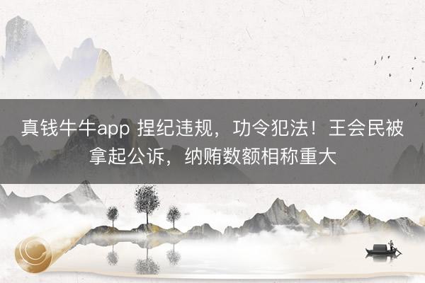 真钱牛牛app 捏纪违规，功令犯法！王会民被拿起公诉，纳贿数额相称重大